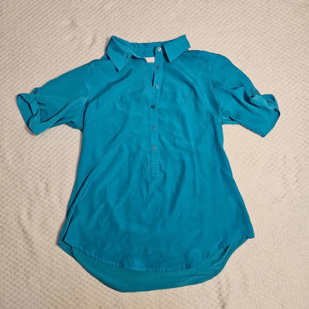 New York and Company Business Casual Tunic Top for Women Size L